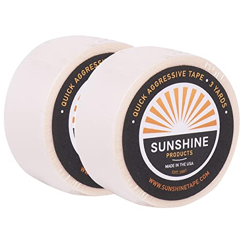 Sunshine Tape 2 Pack - Strong Double Sided Wig Adhesive Tape Roll, 3/4