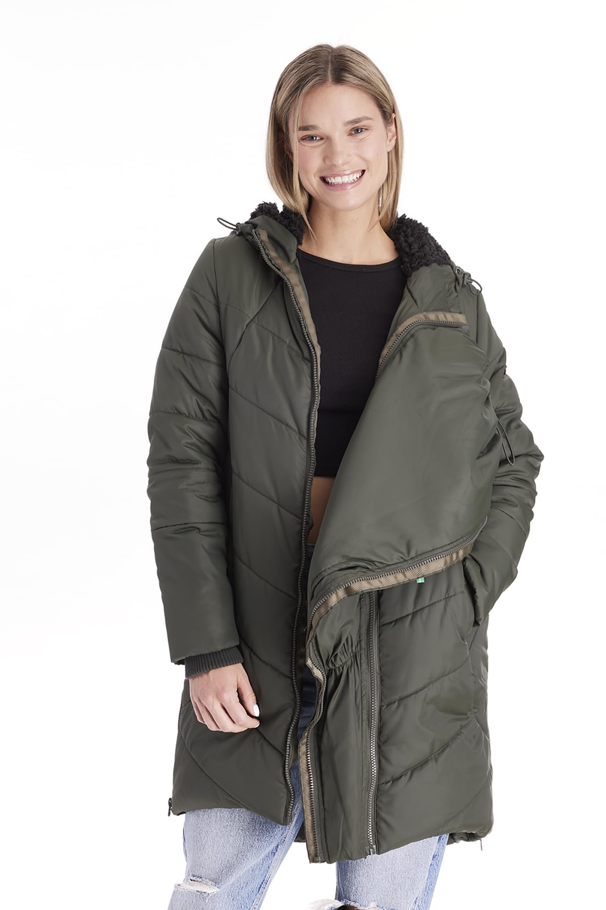 Maternity Cocoon Puffer Coat with 3-in-1 Technology | Harper | Warm Winter Jacket for Pregnancy Outdoor Activities