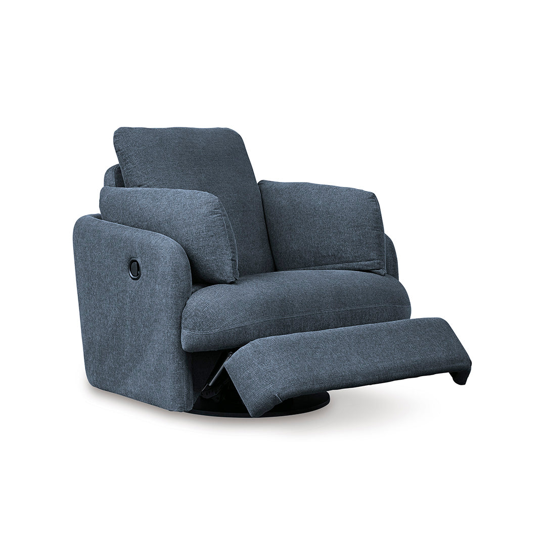 Modmax Swivel Glider Recliner Chair - 360 Degree Rotating Rocker Recliner with Smooth Gliding Motion, Padded Armrests & Lumbar Support - Perfect for Living Room, Nursery, or Home Theater Relaxation