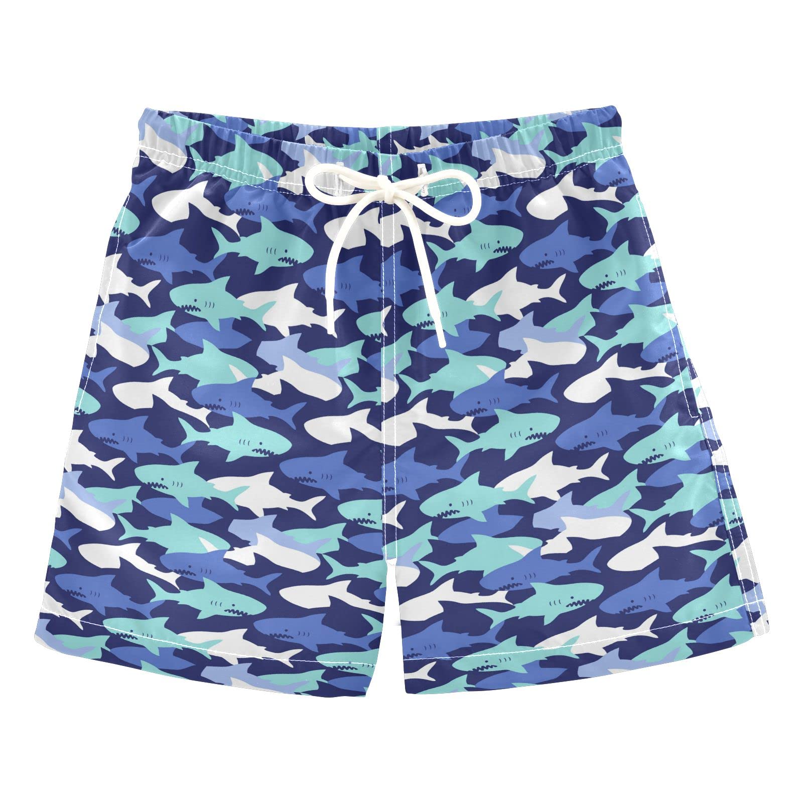 Shark Boys' Swim Trunks - Toddler Swim Shorts for Beach & Pool