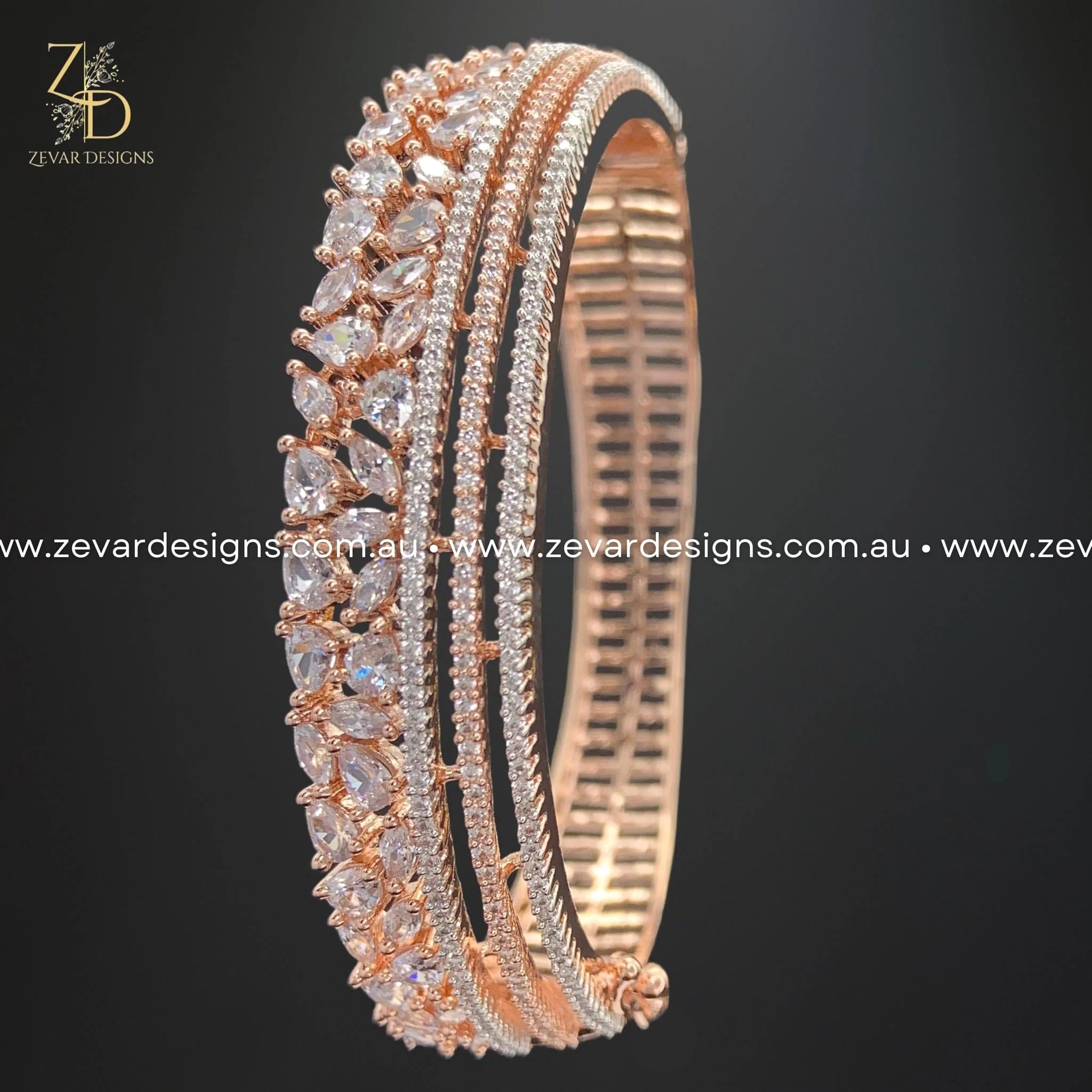 Rose Gold Zircon Bracelet for Women - Elegant & Stylish Jewelry Gift for Birthday, Anniversary, Valentine's Day | Perfect for Parties, Weddings & Everyday Wear