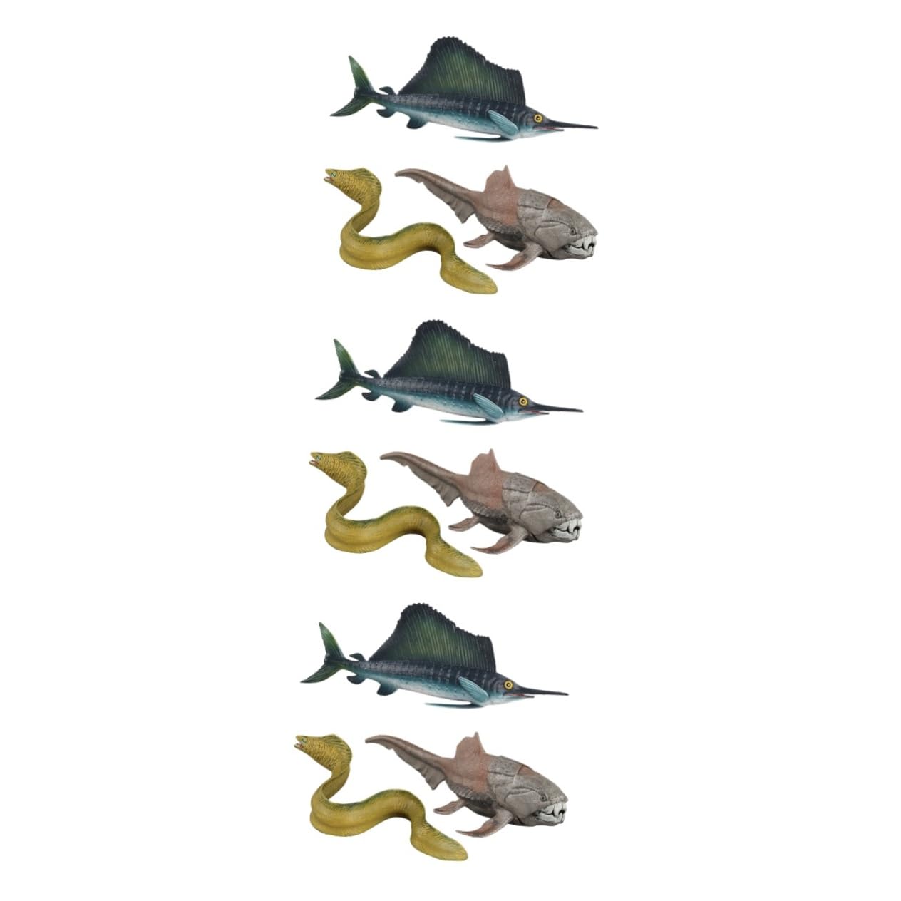 9 Pcs Marine Animal Figurines Set - Realistic Sailfish, Dolphin, Shark & More - Kids Bath Toys, Ocean-Themed Desk Decor, Educational Sea Creature Figures for Play & Learning - Perfect for Bath Time, Classroom, Nursery & Beach Party Decor