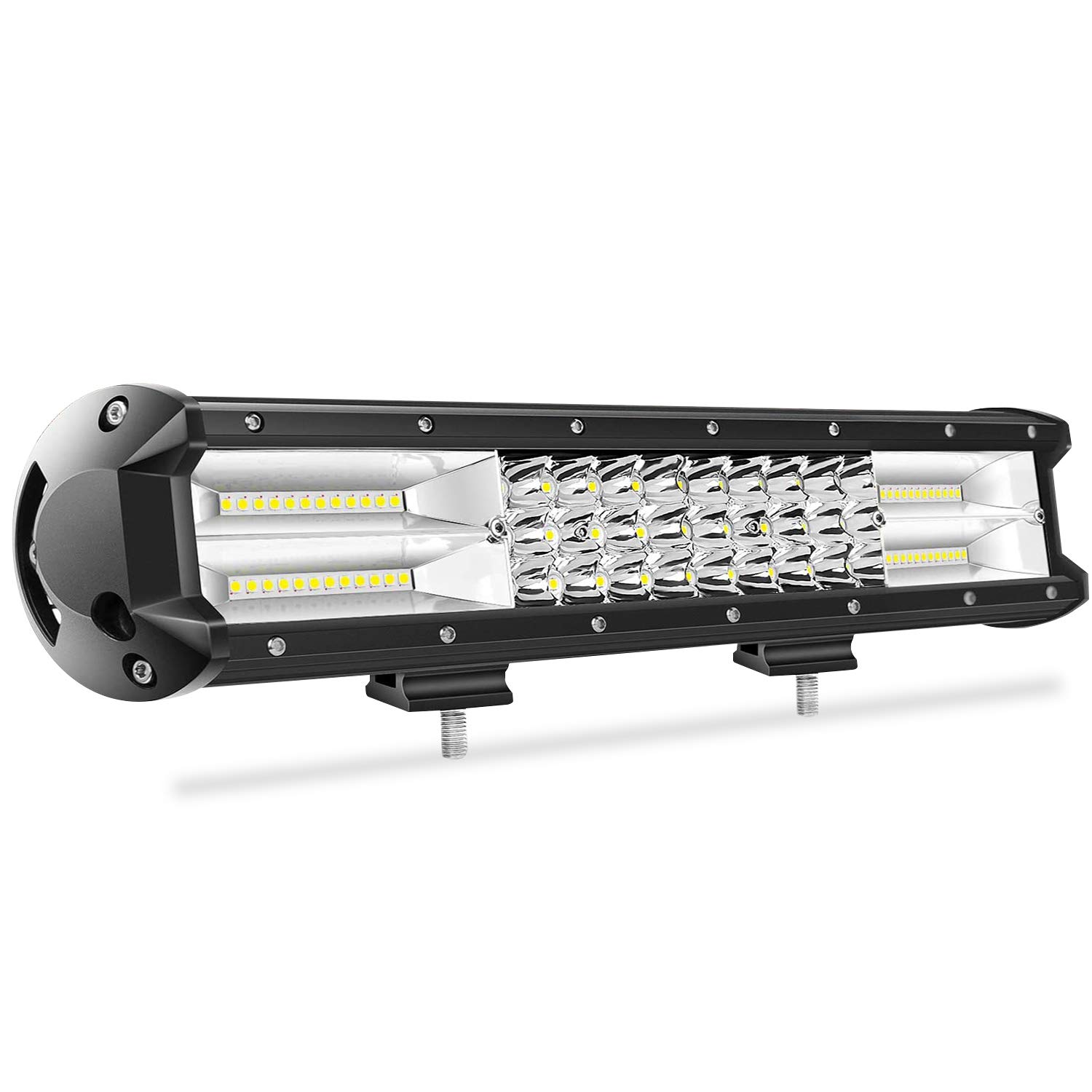 15 Inch 216W LED Light Bar - 21,600LM Triple Row Spot Flood Combo Beam - Waterproof Off-Road Lighting for Trucks, Jeeps, ATVs, UTVs, SUVs & Boats - Perfect for Night Driving, Camping & Outdoor Adventures
