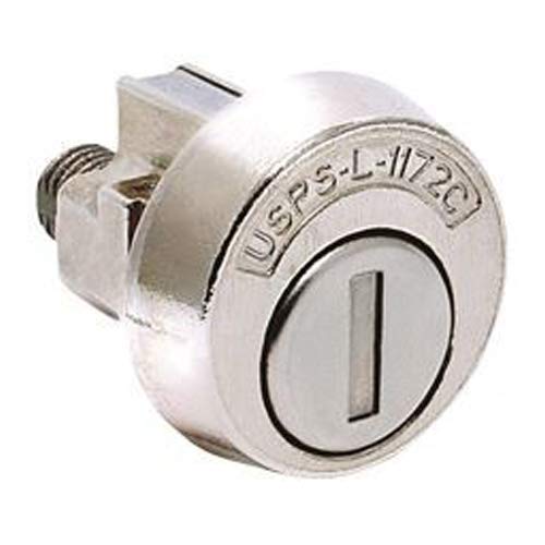 2-Pack Compx National Mailbox Lock 4C Style - Counter Clockwise Operation, Brushed Nickel Finish - Secure Mailbox Replacement for USPS Approved Mailboxes (Home, Office & Apartment Use)