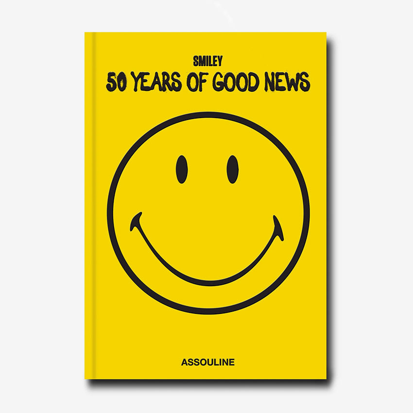 Assouline Smiley: 50 Years of Good News - Coffee Table Book for Home Decor & Gift Giving