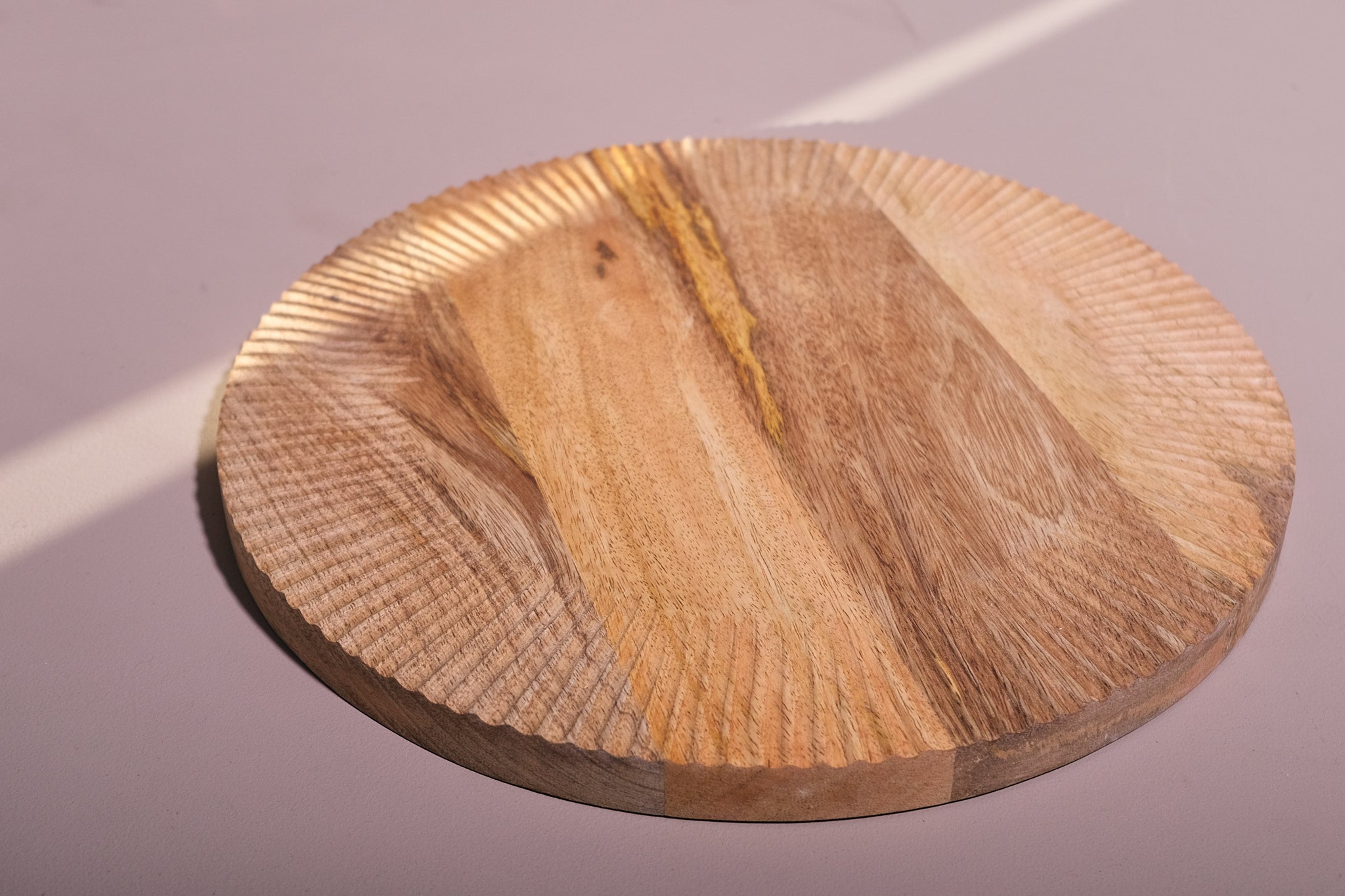 Handcrafted Etched Mango Wood Cutting Board - Durable Kitchen Chopping Block for Meat, Cheese & Vegetables - Perfect for Serving Charcuterie & Entertaining