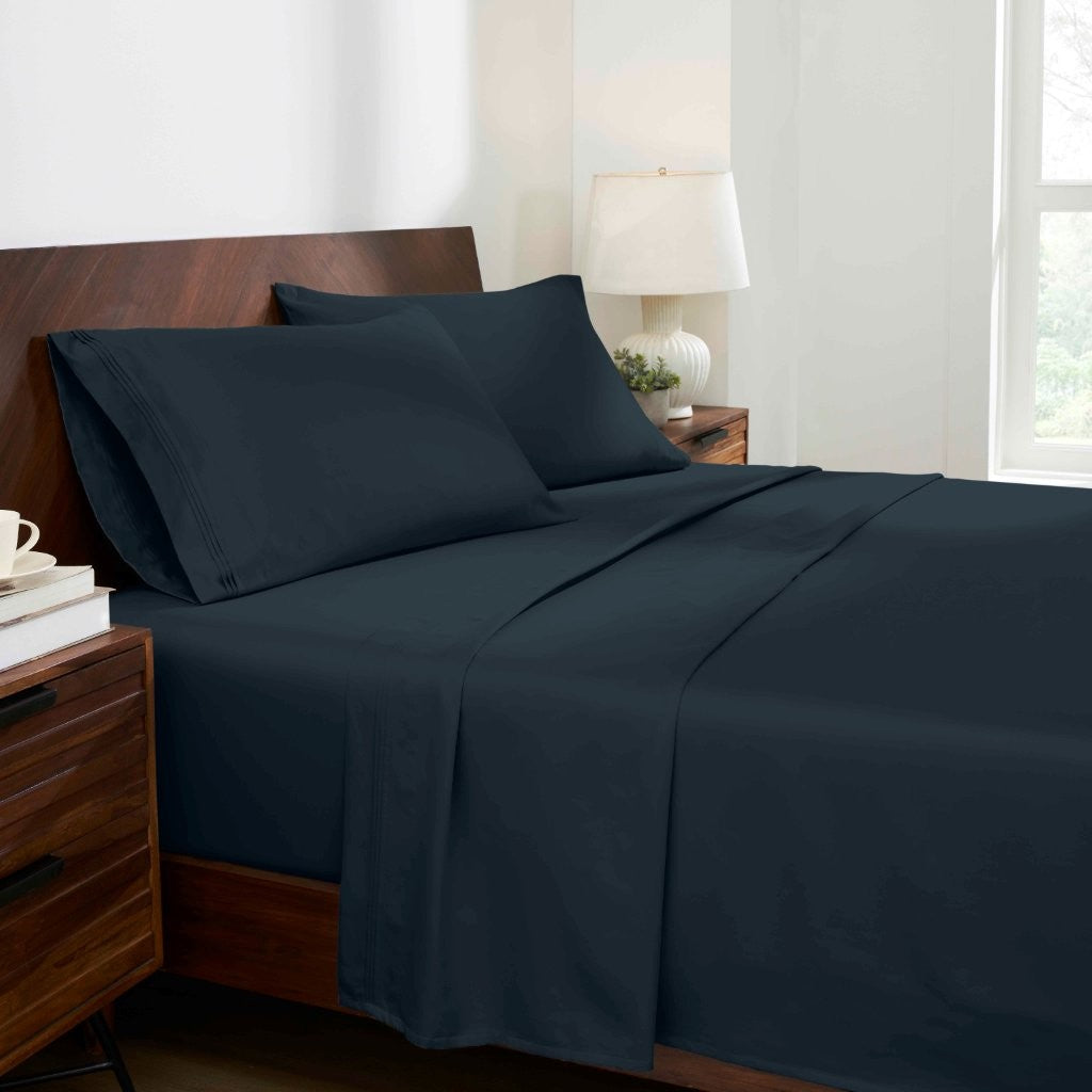 Premium 1000 Thread Count Egyptian Cotton Sheet Set - Eco-Friendly, Breathable & Hypoallergenic - Perfect for Luxury Bedding & Hot Sleepers