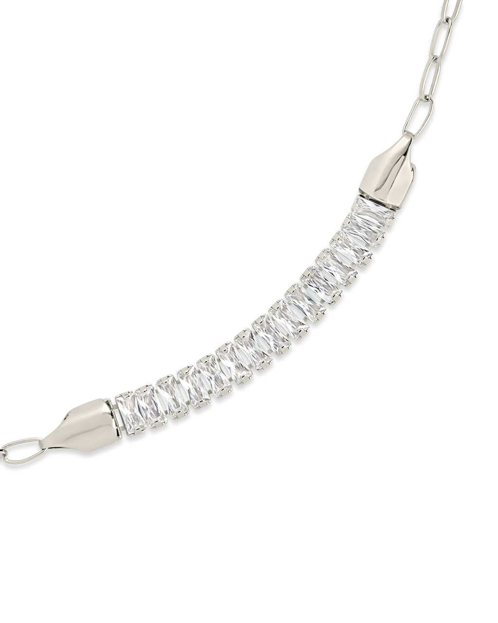 Mackenna CZ & Chain Bracelet - Elegant Cubic Zirconia Bracelet for Women, Fashion Jewelry Gift for Her, Perfect for Parties, Weddings & Everyday Wear