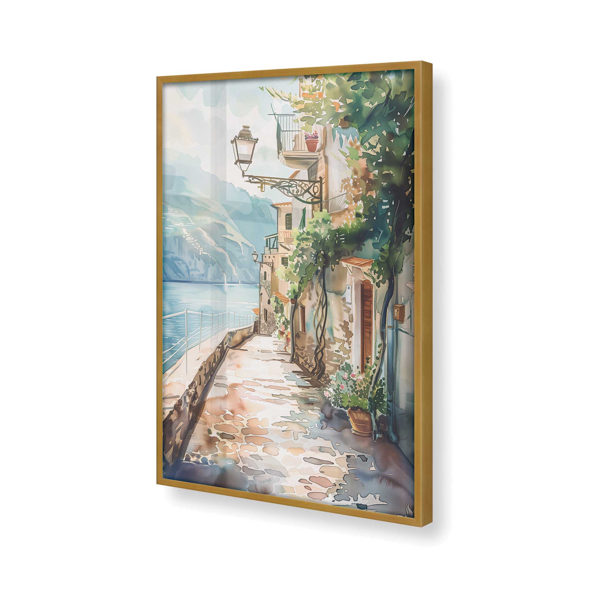 Coastal Greeting v2 Print - Beach Themed Wall Art Decor for Living Room, Bedroom & Office | Perfect for Home, Vacation House & Gift Giving