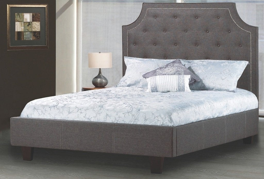 Elegant Modern Bed Frame with Rounded Profile - Perfect for Bedroom, Guest Room & Apartment Decor
