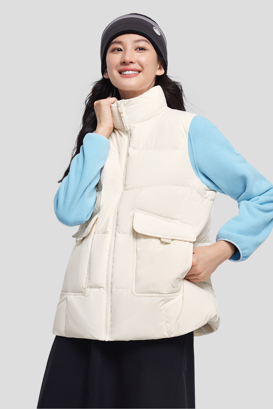 RainLite Women's Water Repellent Down Vest - Lightweight Warm Puffer Jacket for Outdoor Hiking, Camping & Winter Activities