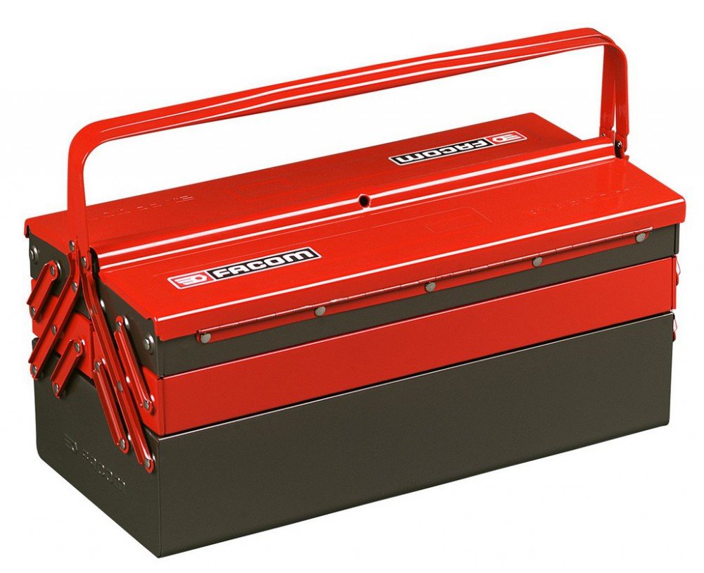 Facom BT.11A Professional Tool Box - Heavy Duty Metal Tool Storage Case for Mechanics, Electricians & DIY - Perfect for Workshop, Garage & Job Site Organization