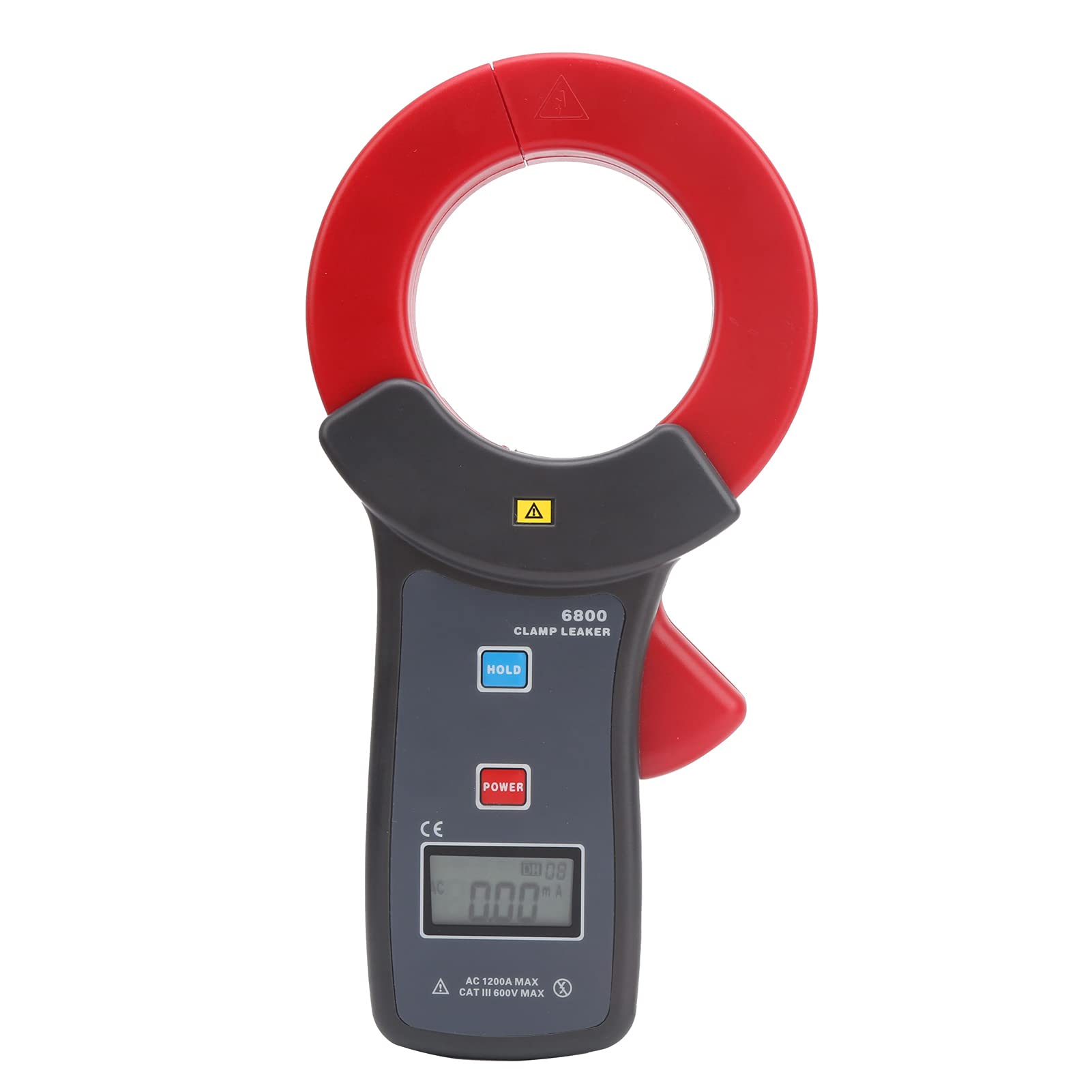 ETCR6800 Digital Leakage Clamp Meter - 68mm Jaw USB Current Tester Ammeter for Electrical Safety Testing | Ideal for HVAC, Industrial Maintenance & Home Electrical Inspections