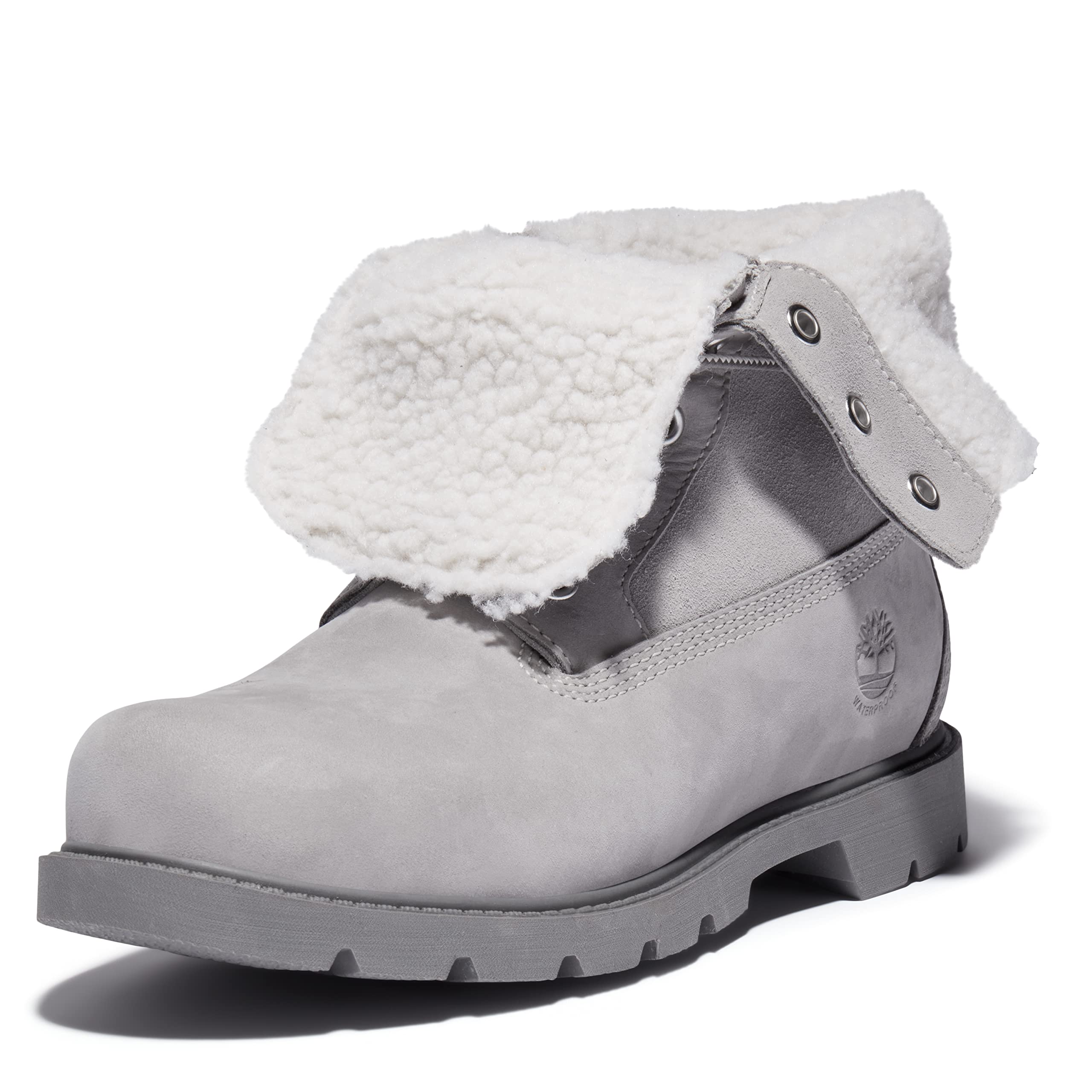Timberland Women's Waterproof Fleece Lined Winter Boots - Fold-Down Fashion Ankle Booties for Cold Weather, Hiking & Outdoor Activities