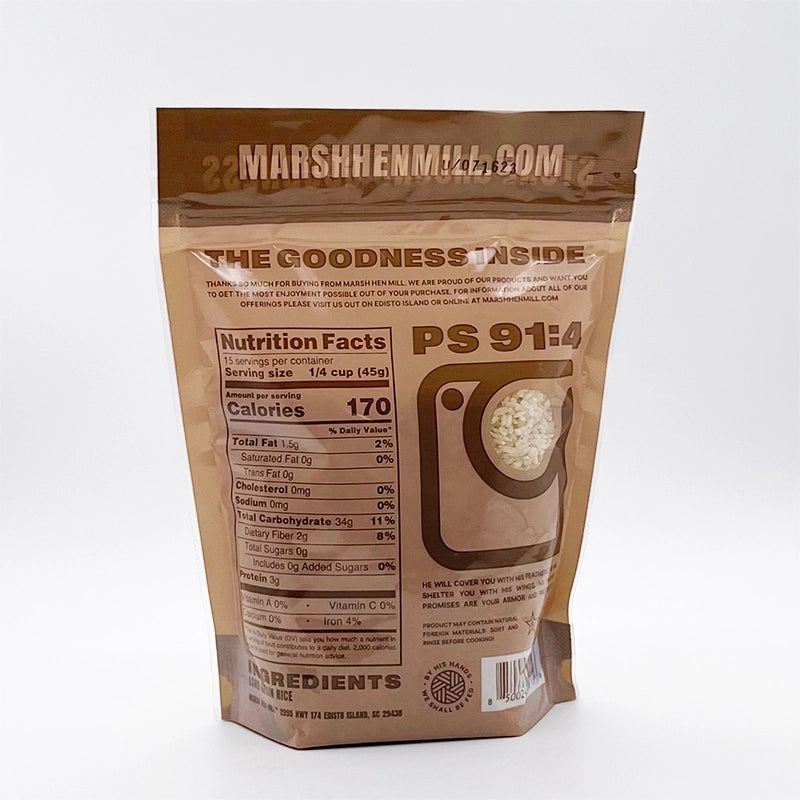 Premium Marsh Hen Mill Carolina Gold Rice - 1.5lb Bag | Authentic Heirloom Grain for Gourmet Cooking, Southern Dishes & Healthy Meals