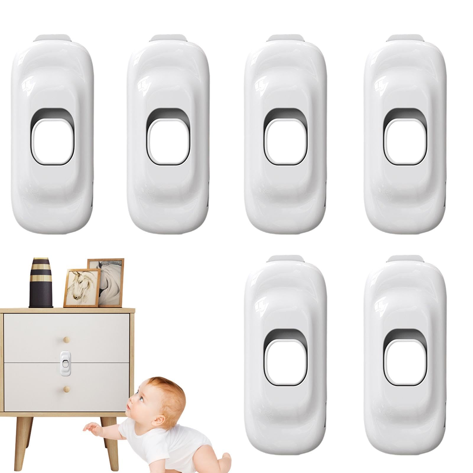 Child Safety Fridge Locks - Baby Proof Refrigerator Latches & Cabinet Locks for Freezer, Oven & Drawers | Secure Home Kitchen Appliances for Toddlers & Kids | Perfect for Childproofing & Home Safety