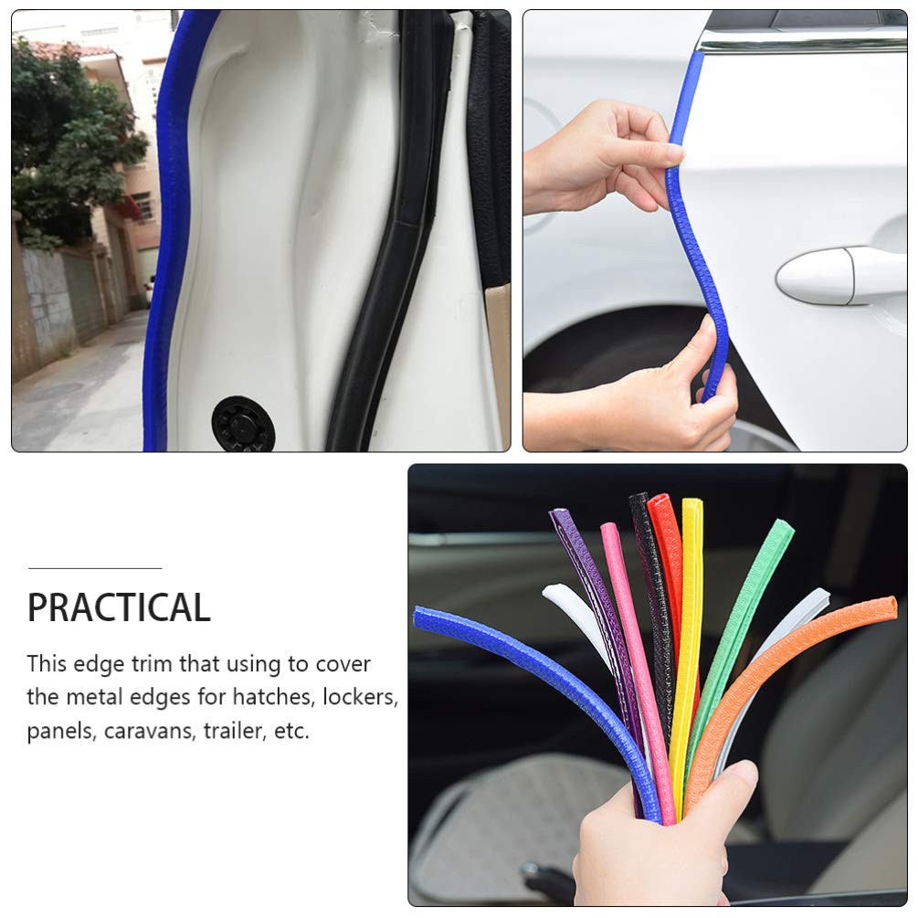 Premium U-Shaped Car Door Edge Guards - 10M Rubber Edge Trim Seal Strips for Auto Vehicle Protection | Prevent Scratches & Dents | Ideal for Parking Lots, Garages & Tight Spaces