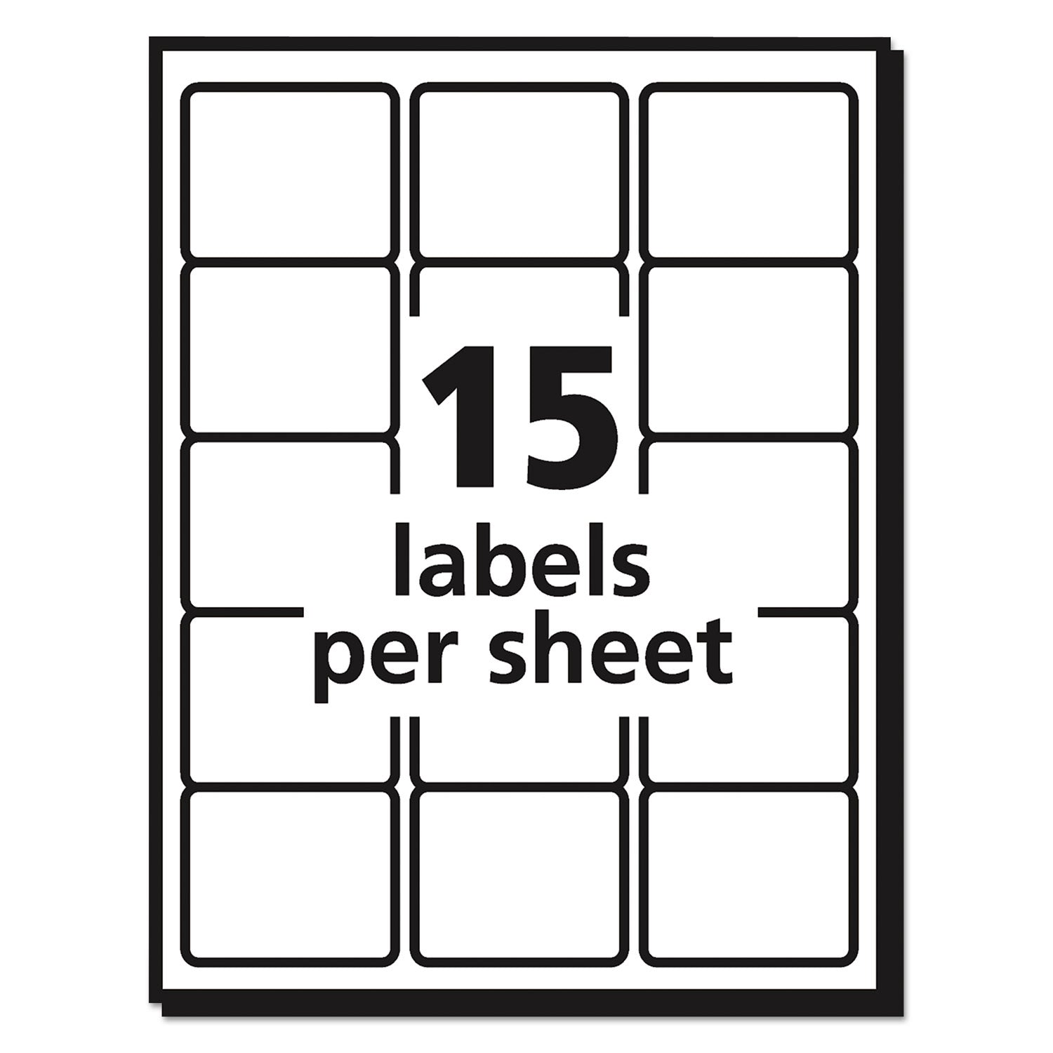 Avery® Durable Permanent ID Labels with TrueBlock Technology - 2