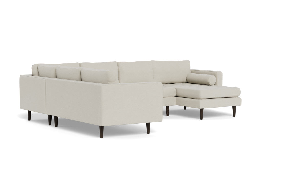 Ladybird 133 Corner Sectional Sofa with Right Chaise Lounge - Modern L-Shaped Couch for Living Room, Family Room & Home Theater