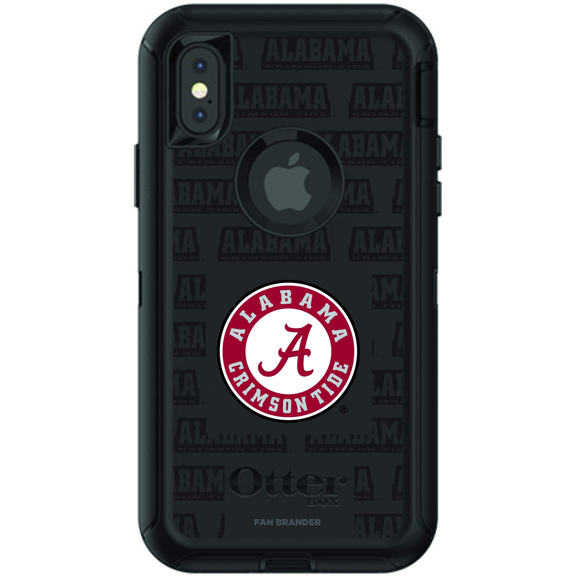 NCAA OtterBox Defender iPhone Case - Repeating Wordmark Design for Apple iPhone - Durable Protection for Sports Fans