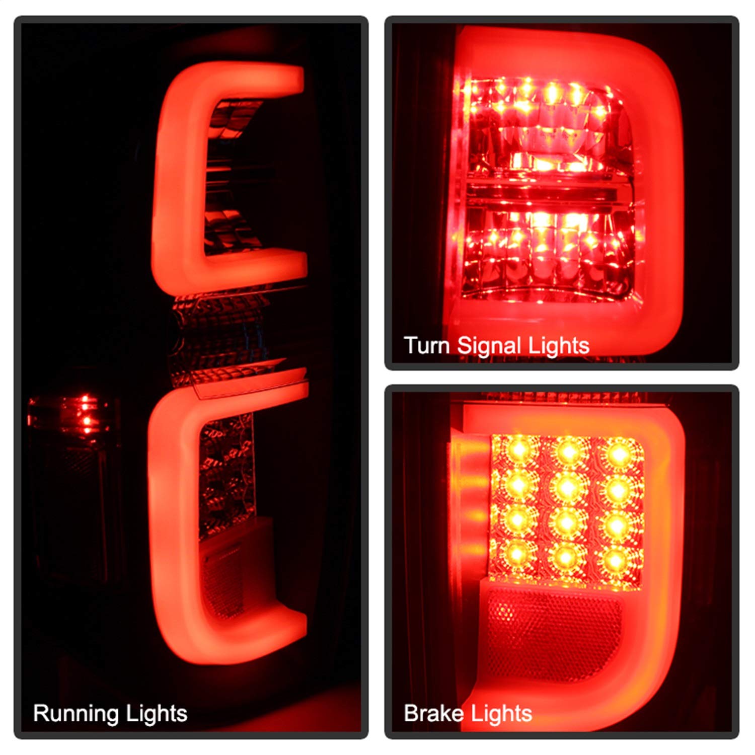 Spyder Auto 5080202 LED Tail Lights Black/Smoked - High-Performance Aftermarket Car Lighting for Trucks & SUVs