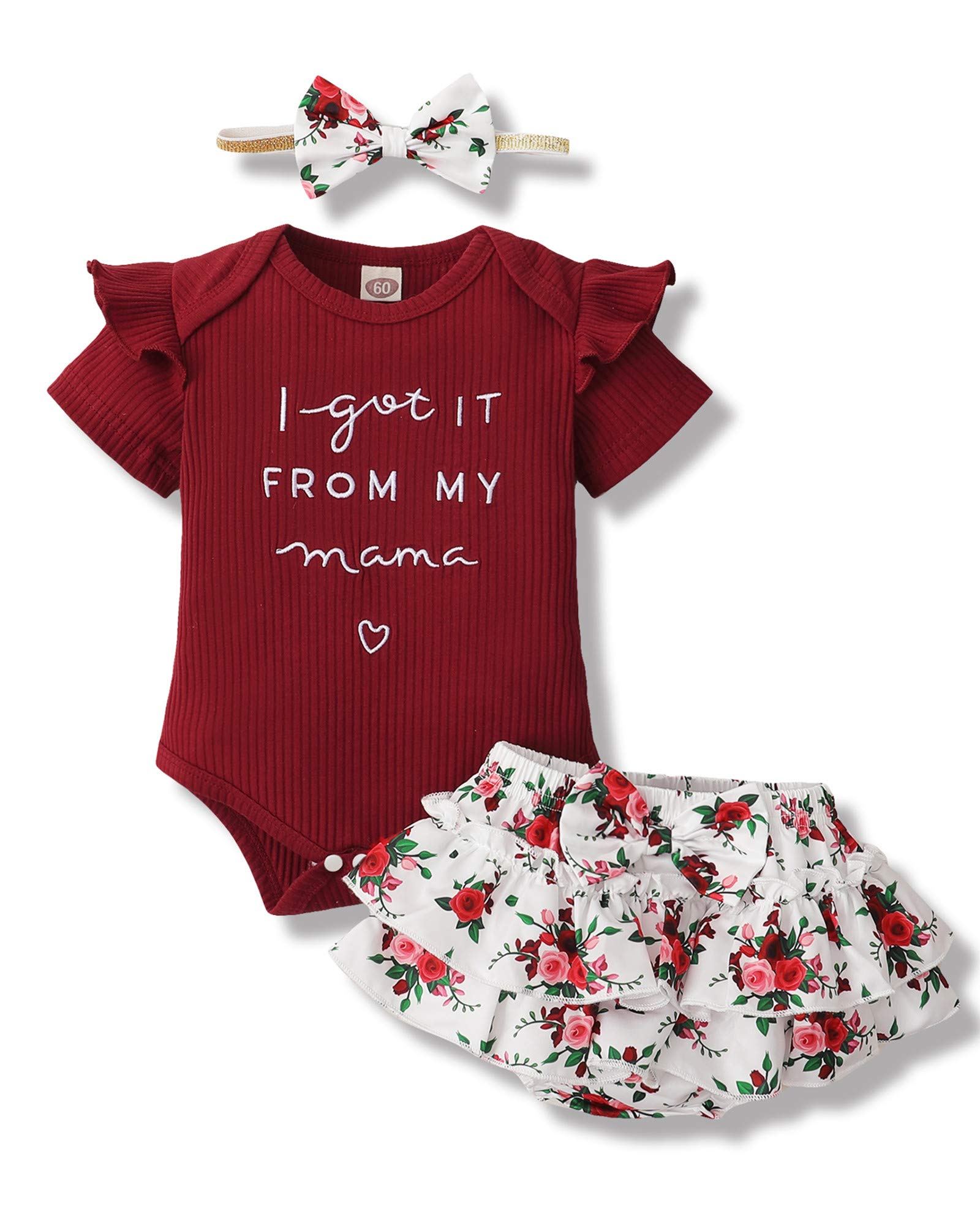 Newborn Baby Girl Romper & Shorts Set - Floral Summer Outfits for Infant Girls | Cute & Comfortable Baby Clothes for Playtime, Outings & Photo Shoots
