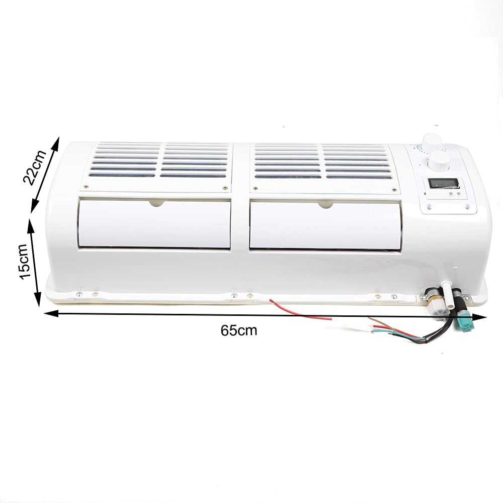 12V Universal Car Air Conditioner Fan - Wall Mounted Bus/Truck Evaporator Assembly (22525 BTU/H) - Automotive A/C Cooling System for Vehicles, Caravans & RVs - Perfect for Long Road Trips & Summer Travel