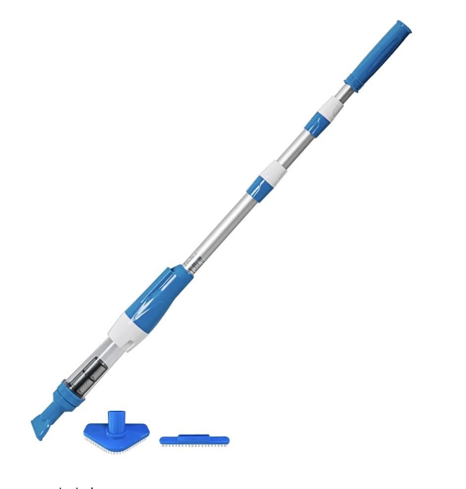 **Cordless Rechargeable Pool Vacuum Cleaner - Lightweight Handheld Spa & Hot Tub Cleaner for Small Pools, Intex Pools - Blue | Perfect for Quick Cleaning & Maintenance**