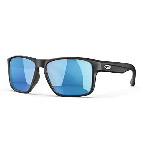 Matte Black Frame/Ice Blue Mirrored Lens