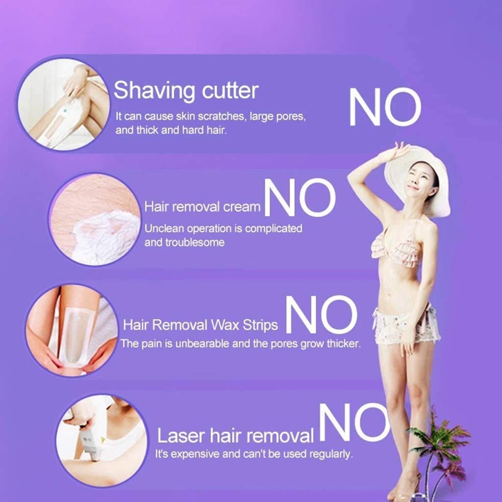 Best Women's Epilator Kit - Wet & Dry Hair Removal, 3-in-1 Painless Shaver for Smooth Legs, Underarms & Bikini Line | At-Home Salon Experience