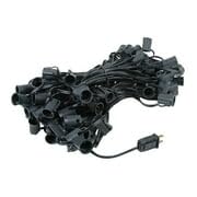 100 Foot C9 Outdoor Christmas String Lights - Black Wire with 12