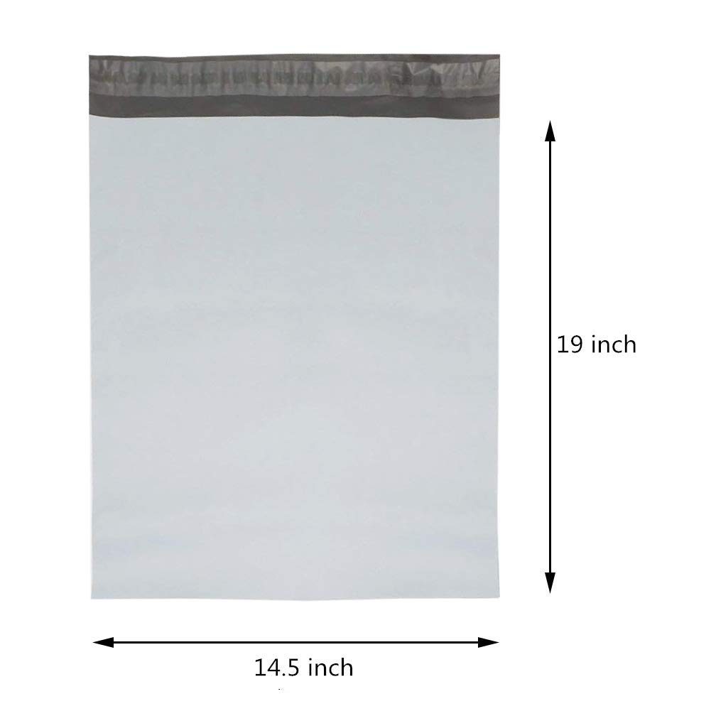 BESTEASY 14.5 x 19 Inch White Poly Mailers - 800 Self-Sealing Shipping Envelopes & Mailing Bags for Ecommerce, Small Business & Online Stores - Perfect for Clothing, Jewelry & Lightweight Packages