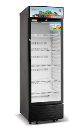 Butterfly BSC C350 Commercial Drink Chiller - Under Counter Beverage Cooler for Bars, Restaurants & Cafes - Energy Efficient Glass Door Refrigerator for Soda, Beer & Wine Storage