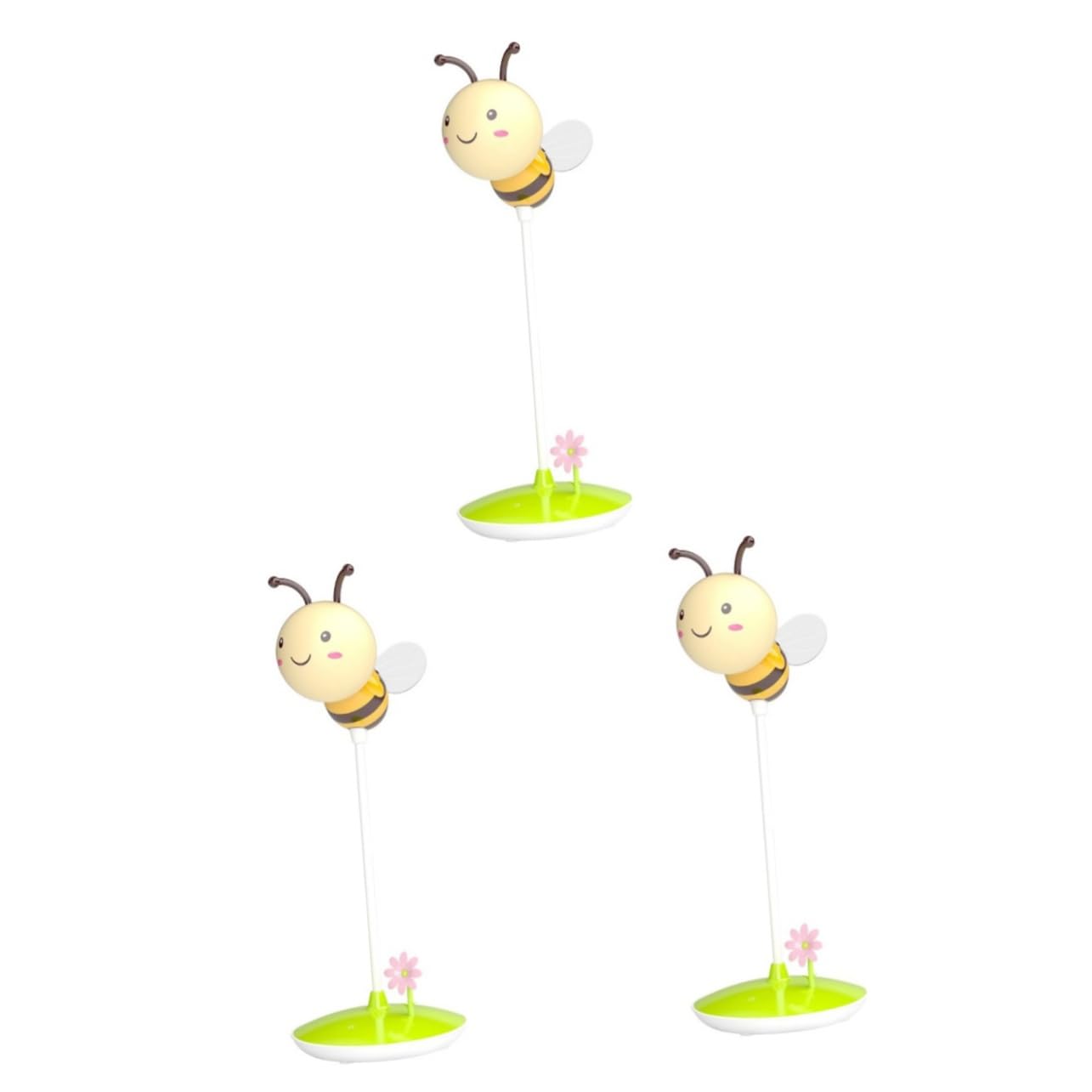 Artibetter 3-Pack LED Bee Night Light with Timer & Touch Control - Soft Glow Night Lamp for Kids, Nursery, Bedroom, Living Room | Perfect for Bedtime, Feeding, Nighttime Safety & Decor