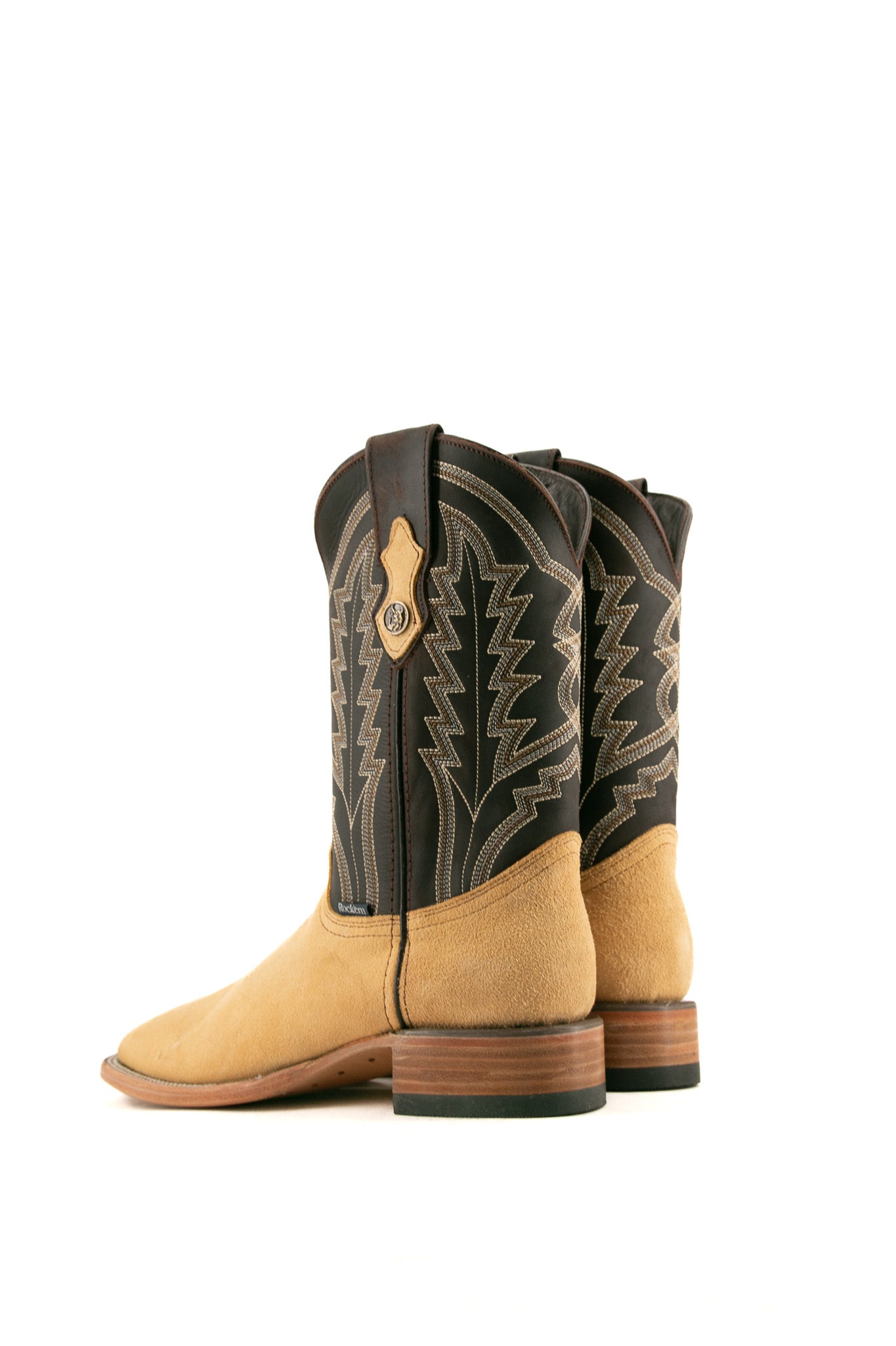 Luke Suede Square Toe Cowboy Boots for Men - Western Style Leather Boots with Comfortable Cushioning | Perfect for Rodeo, Country Music Festivals & Outdoor Adventures