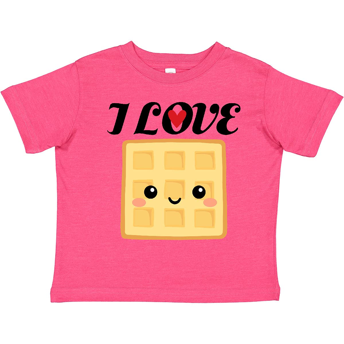 Inktastic Waffle Lover Toddler T-Shirt - Cute Breakfast Themed Kids Shirt for Boys & Girls | Perfect for Family Brunch, Weekend Outfits & Waffle Day Celebrations