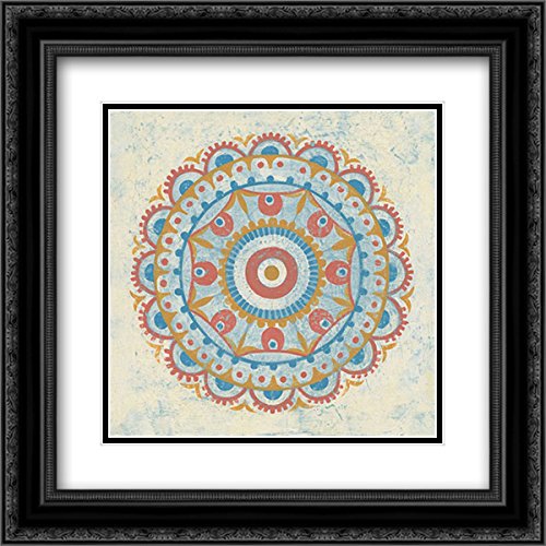 Lovell Kathrine 15x15 Black Ornate Framed Double Matted Museum Art Print - Lakai Circle VI Wall Decor for Living Room, Bedroom & Office
