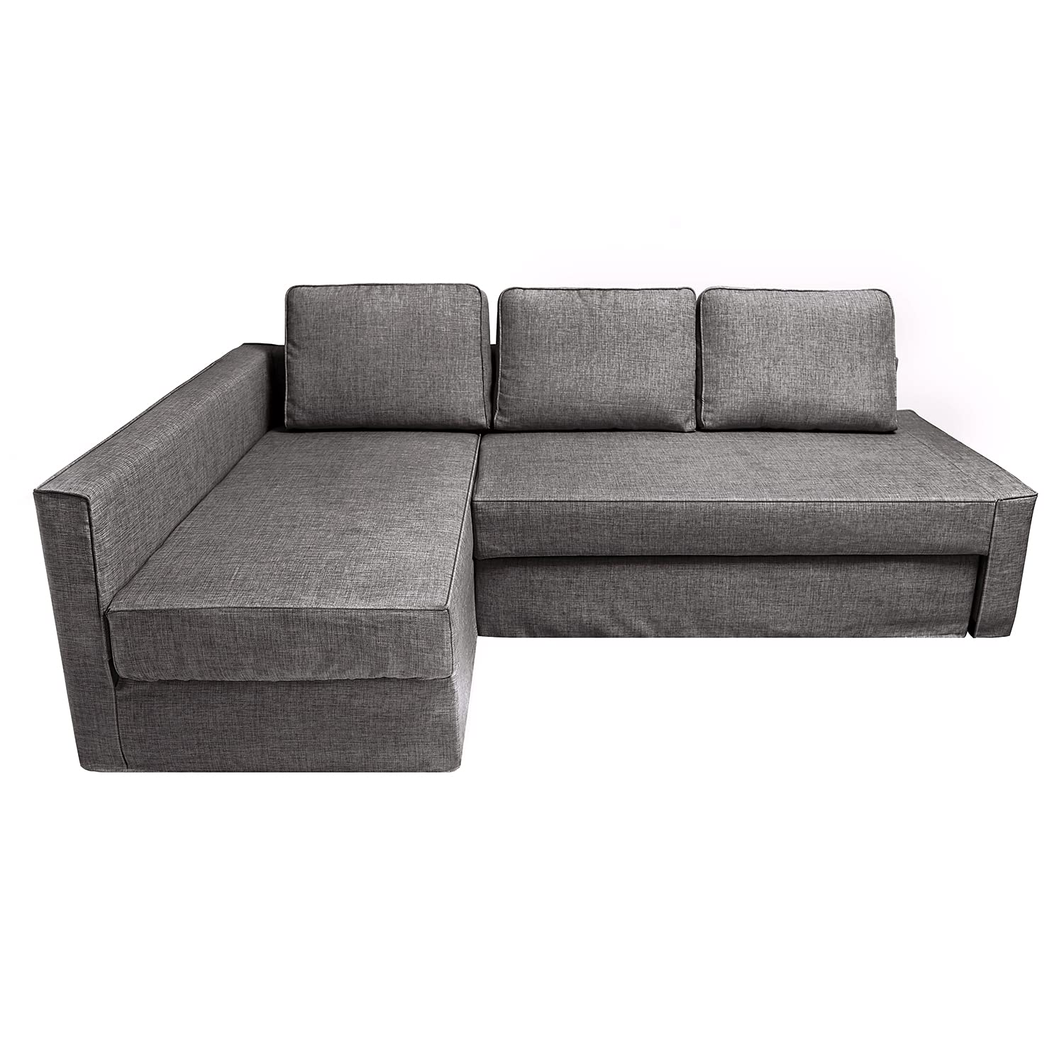 Stretchable IKEA Friheten Sofa Bed Cover - Left Chaise Sectional Couch Slipcover with Cushion & Pillow Covers (Size S-19) - Perfect for Living Room Protection & Style Upgrade