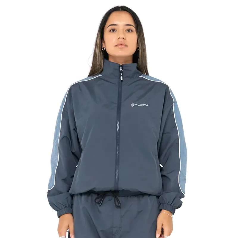 Rusty First Touch Unisex Blue Petrol Jacket - Waterproof Outdoor Camping & Hiking Gear for Men & Women