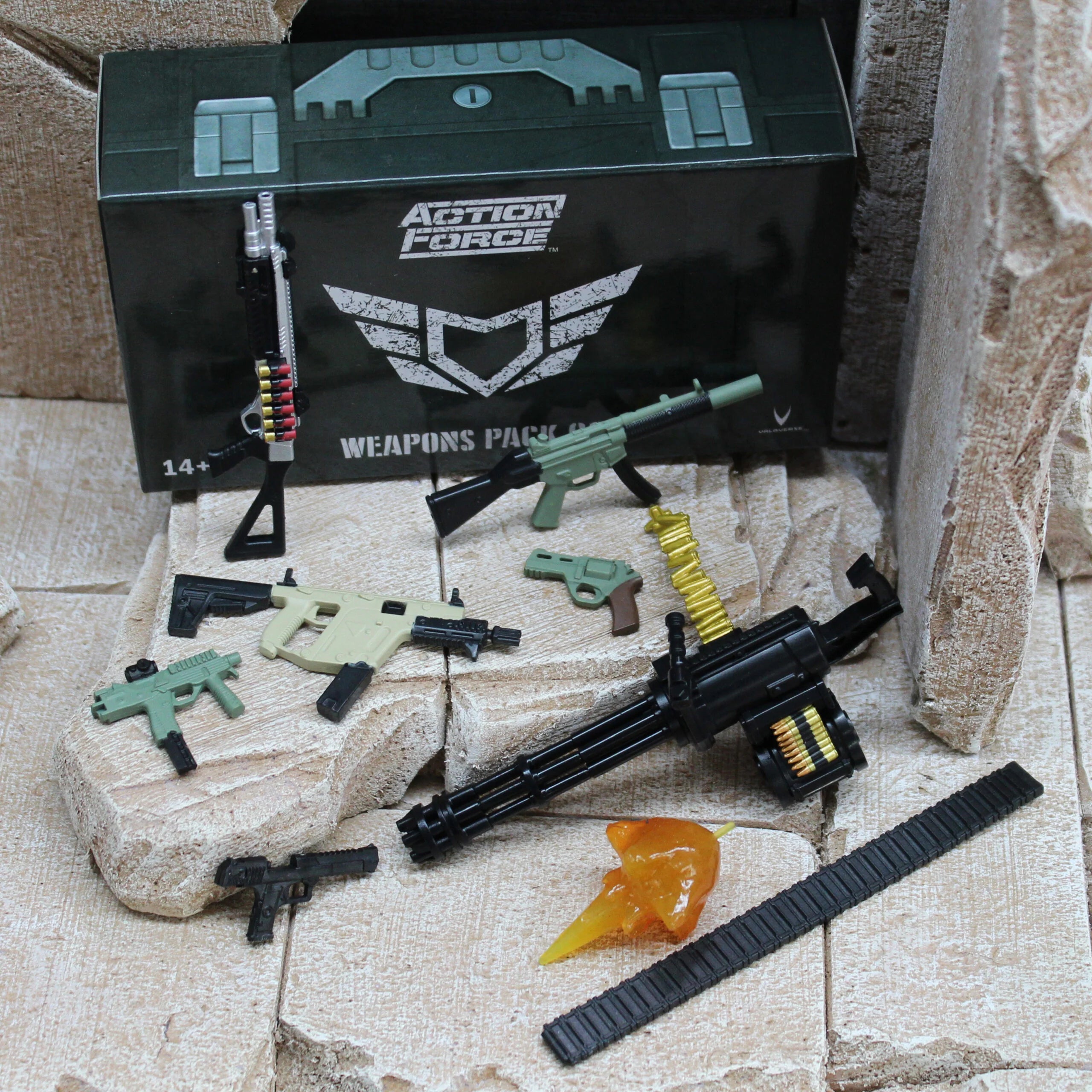 Action Force Weapons Pack Golf Accessory Set - Toy Gun & Gear for Action Figures - Perfect for Role Play, Collecting & Display