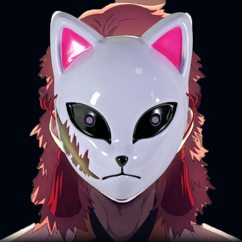 Demon Slayer Cosplay Mask - Anime Inspired Nezuko & Tanjiro Masks for Halloween & Conventions - Perfect for Cosplay, Costume Parties & Anime Fans