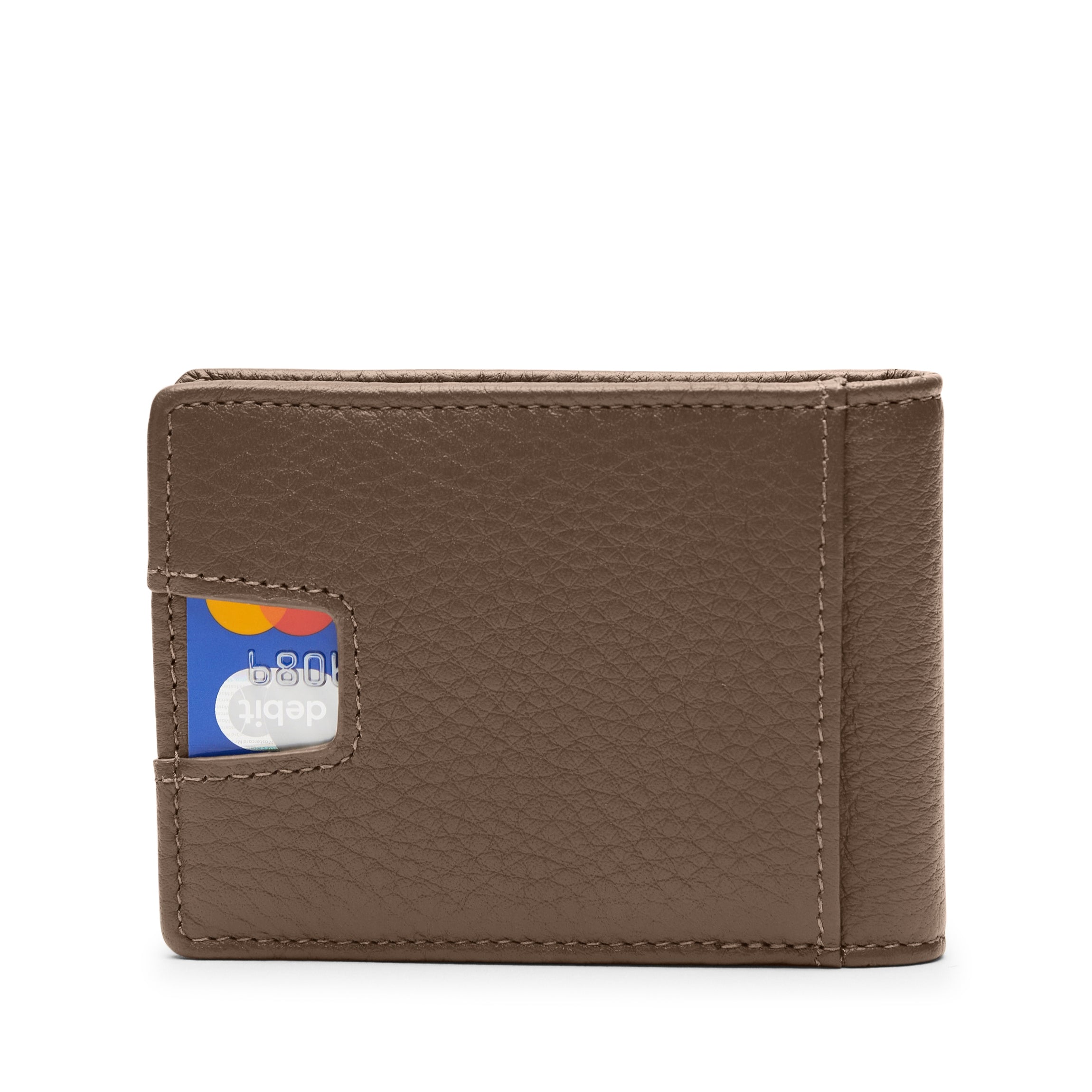 Slim Minimalist RFID Blocking Utility Card Wallet - Cocoa Brown Leather for Men & Women | Perfect for Travel, Business & Everyday Use