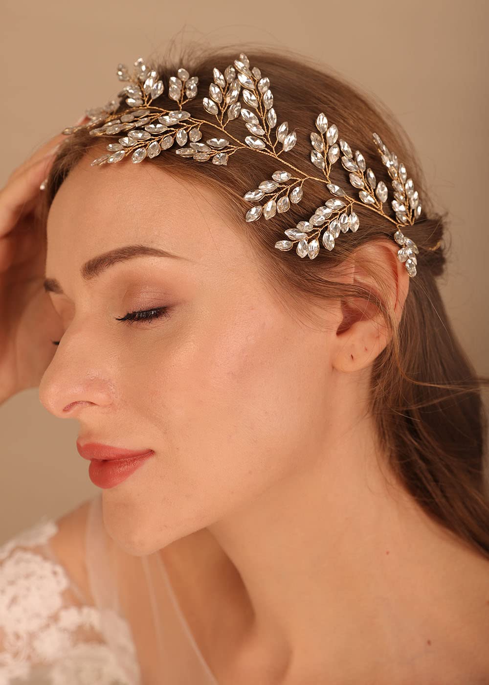 Sparkling Rhinestone Wedding Hair Vine & Bridal Headband – Elegant Hair Jewelry for Brides | Perfect for Weddings, Prom, and Special Occasions