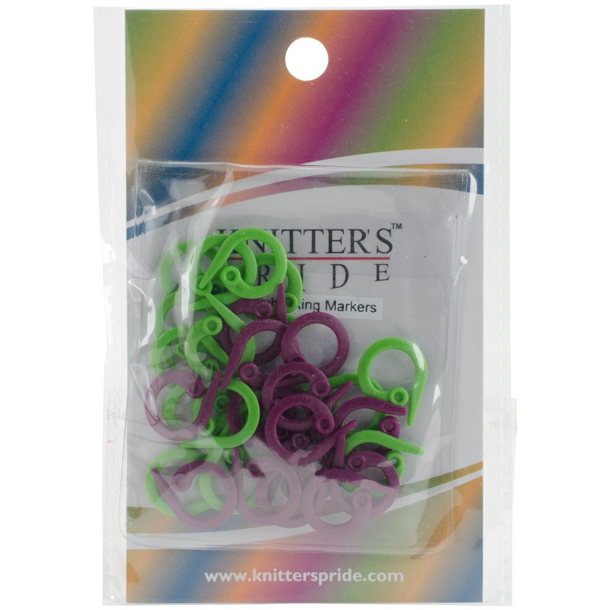 Knitter's Pride KP800172 Mio Stitch Split Ring Markers - 30 Pack Colorful Knitting Stitch Markers for Crochet & Yarn Projects - Perfect for Sweaters, Scarves, and DIY Crafting