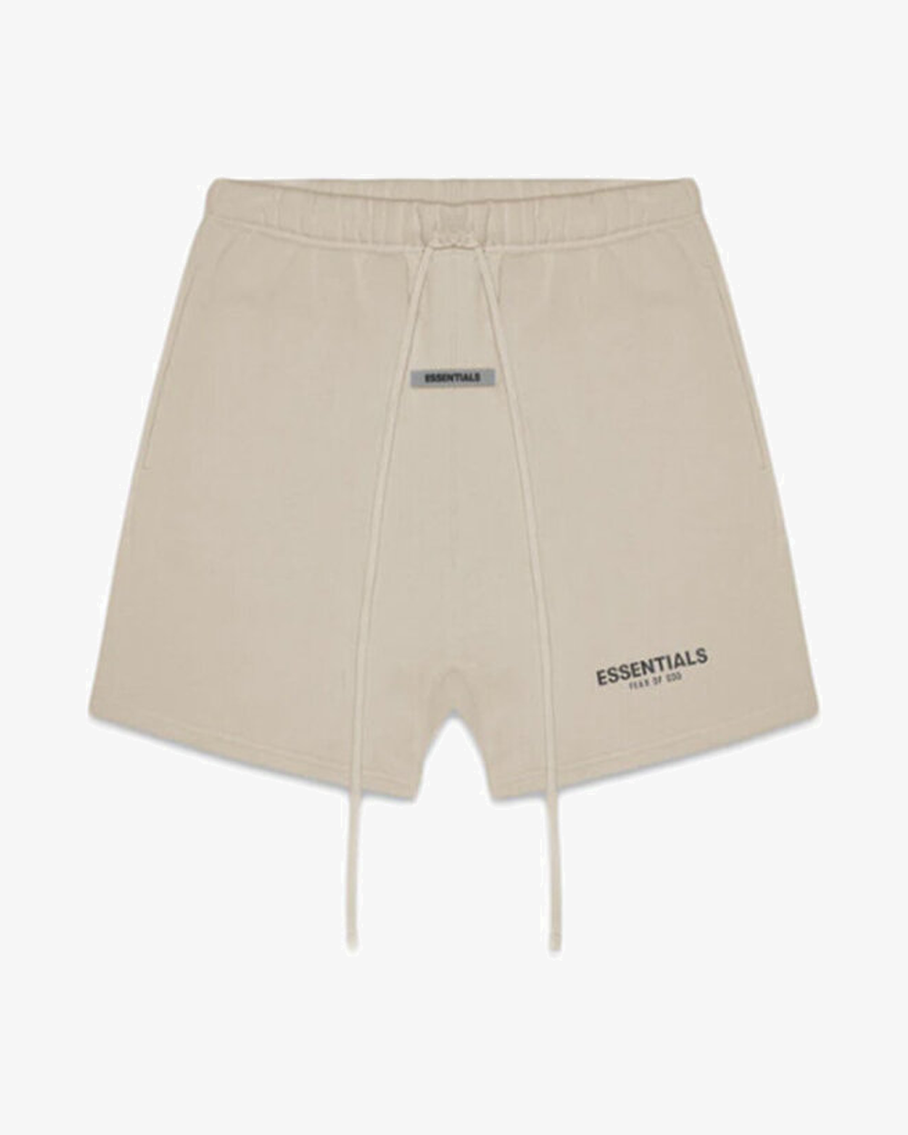 Fear of God Essentials Reflective Olive Fleece Shorts for Men - Comfortable Lounge & Streetwear for Casual Outfits and Gym Wear
