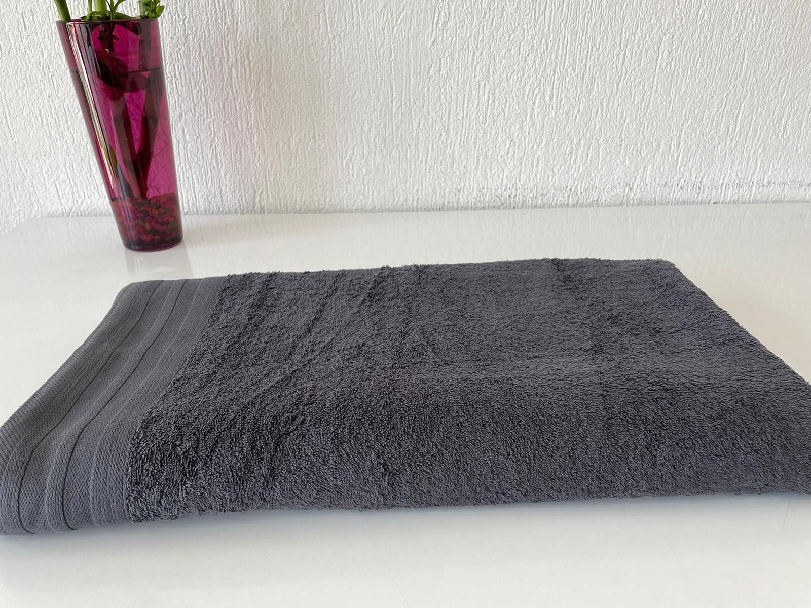 Premium Extra Large Bath Towels Set of 4 - 100% Turkish Cotton Oversized 35x80 Inch Bath Sheets - Ultra Soft & Highly Absorbent Grey Towels (1000g Heavyweight) - Perfect for Spa, Beach, Gym & Luxury Bathroom Use