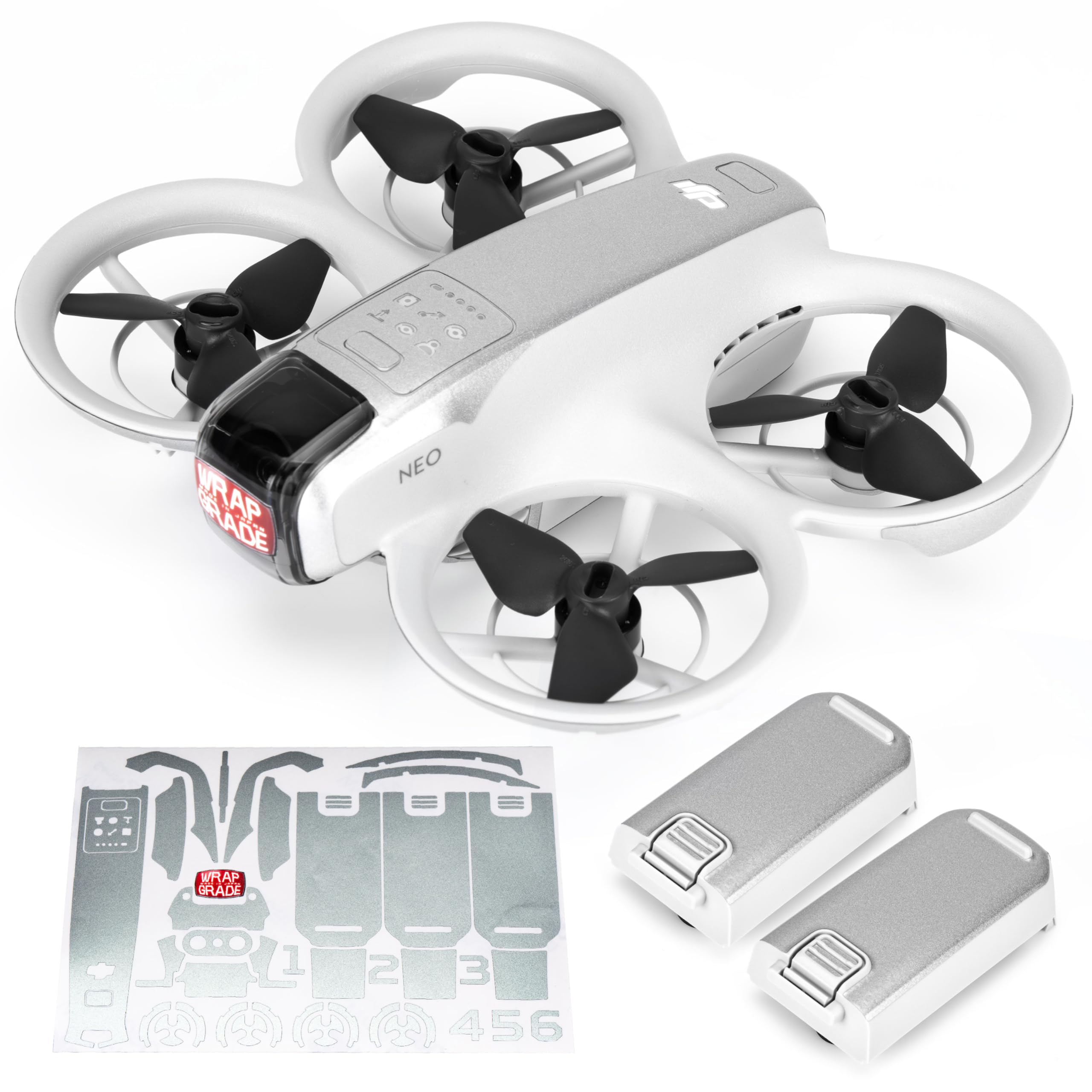 DJI NEO Accent Color Sticker (Airforce Silver) - Protective Skin Wrap for DJI Drone - Customize Your Drone Style for Outdoor Photography & Aerial Videography