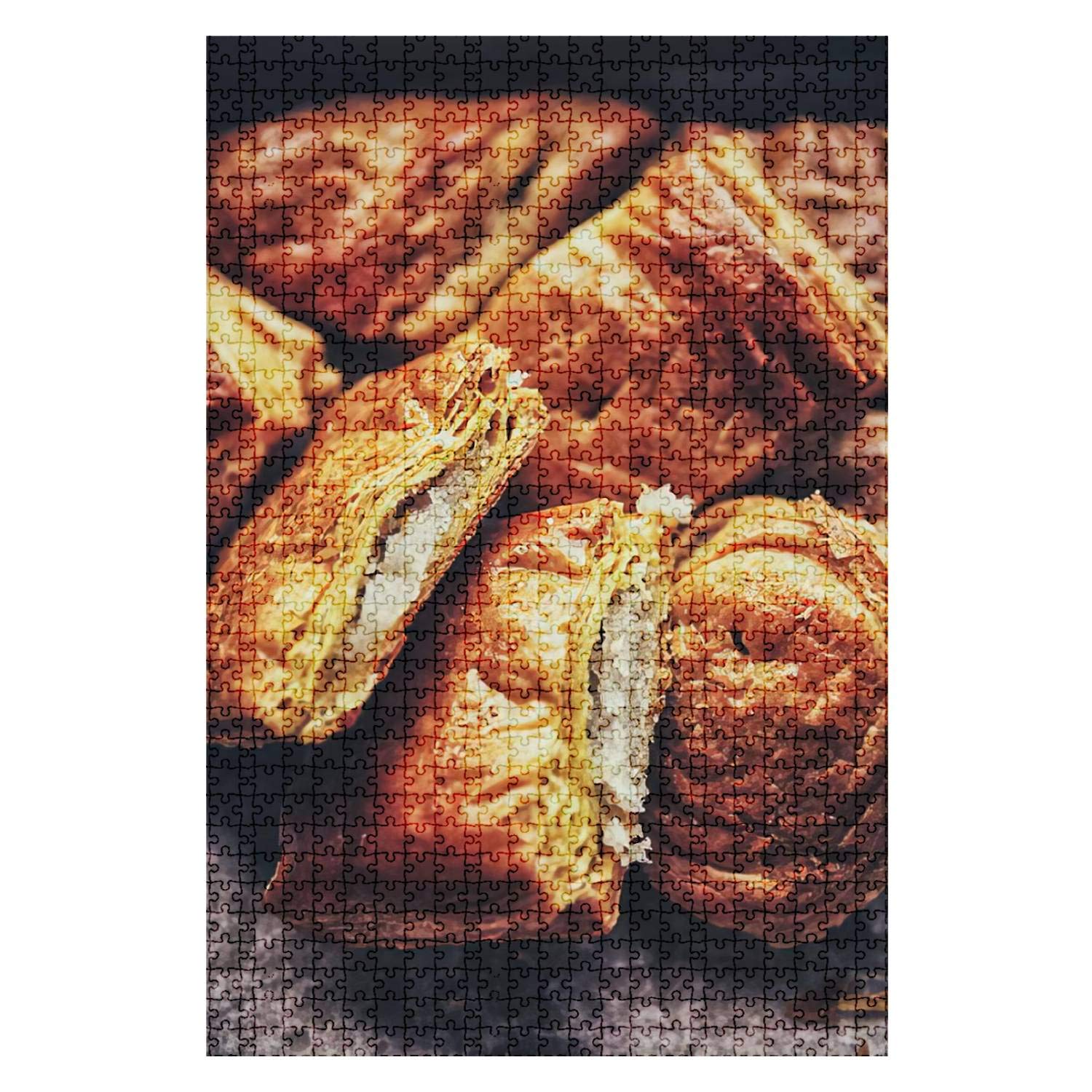 Premium 1000-Piece Wooden Jigsaw Puzzle - Traditional Cuban Pastry Theme | Educational & Stress-Relief Toy for Adults & Kids | Perfect Fit Multicolor Pieces | Great for Family Game Night, Classroom Activities & Gift Giving