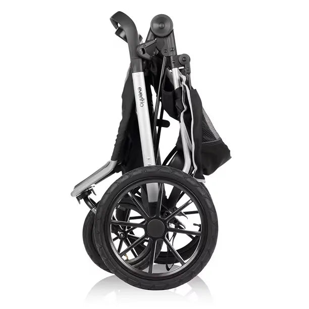 Victory Plus 3-in-1 Travel System & Jogging Stroller - Lightweight, All-Terrain Baby Stroller with Car Seat (Grey) | Perfect for City Walks, Outdoor Adventures & Daily Errands