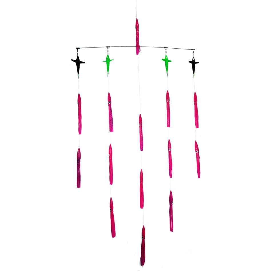 Rok Max Extreme Rigged Spreader Bars - Heavy Duty Fishing Lures for Saltwater & Freshwater - Perfect for Trolling, Offshore & Deep Sea Fishing Adventures